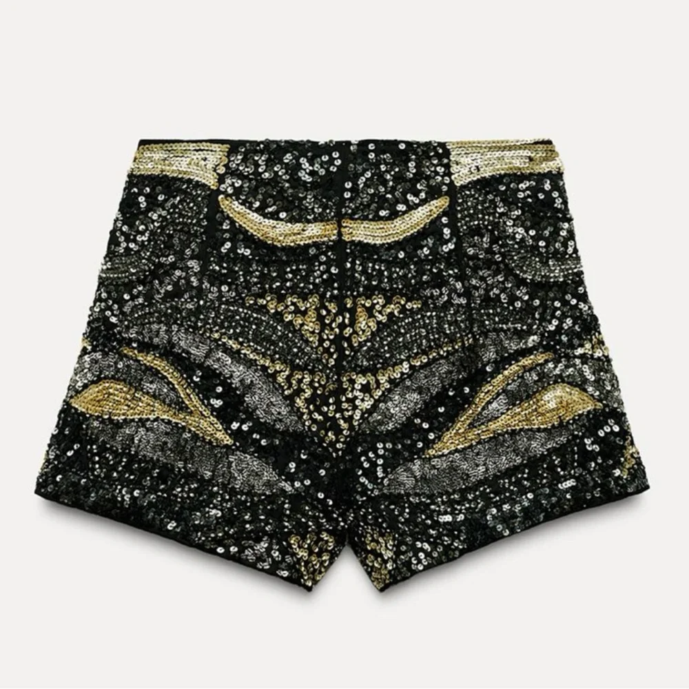 NWT ZARA SEQUIN SHORTS - Picture 11 of 16